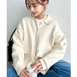 \オーバーサイズですっぽり◎/えり付きカーデニットブルゾン | moment+ | 詳細画像2