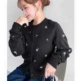 \ロマンティックに♡/花柄刺繍ニットカーディガン | moment+ | 詳細画像10