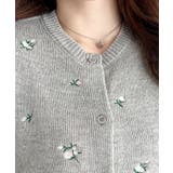 \ロマンティックに♡/花柄刺繍ニットカーディガン | moment+ | 詳細画像15