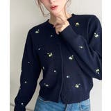 \ロマンティックに♡/花柄刺繍ニットカーディガン | moment+ | 詳細画像21