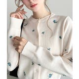 \ロマンティックに♡/花柄刺繍ニットカーディガン | moment+ | 詳細画像5