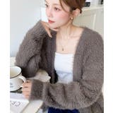 Vネックロングシャギーニットカーディガン | moment+ | 詳細画像36