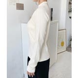 ボトルネックワイドリブカラー＆ボーダーニットプルオーバー12G | moment+ | 詳細画像11 