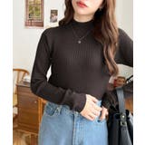 ボトルネックワイドリブカラー＆ボーダーニットプルオーバー12G | moment+ | 詳細画像45 