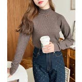 ボトルネックワイドリブカラー＆ボーダーニットプルオーバー12G | moment+ | 詳細画像51 