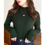 ボトルネックワイドリブカラー＆ボーダーニットプルオーバー12G | moment+ | 詳細画像59 