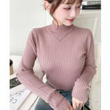 ボトルネックワイドリブカラー＆ボーダーニットプルオーバー12G | moment+ | 詳細画像73 