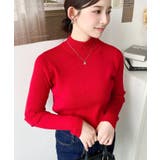 ボトルネックワイドリブカラー＆ボーダーニットプルオーバー12G | moment+ | 詳細画像82 