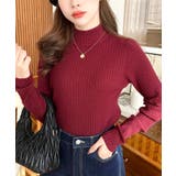 ボトルネックワイドリブカラー＆ボーダーニットプルオーバー12G | moment+ | 詳細画像83 