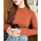 ボトルネックワイドリブカラー＆ボーダーニットプルオーバー12G | moment+ | 詳細画像87 