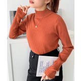 ボトルネックワイドリブカラー＆ボーダーニットプルオーバー12G | moment+ | 詳細画像94 