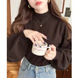 ボトルネックボリュームスリーブニットプルオーバー 12G | moment+ | 詳細画像27