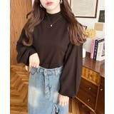 ボトルネックボリュームスリーブニットプルオーバー 12G | moment+ | 詳細画像28