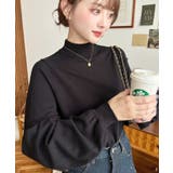 ボトルネックボリュームスリーブニットプルオーバー 12G | moment+ | 詳細画像40