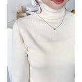 インナーハイネックタートルリブニットプルオーバー 12G | moment+ | 詳細画像16 