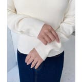 インナーハイネックタートルリブニットプルオーバー 12G | moment+ | 詳細画像17 