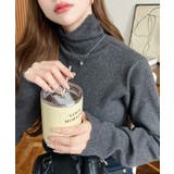 インナーハイネックタートルリブニットプルオーバー 12G | moment+ | 詳細画像20 