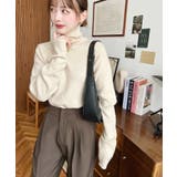 インナーハイネックタートルリブニットプルオーバー 12G | moment+ | 詳細画像29 