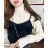 インナーハイネックタートルリブニットプルオーバー 12G | moment+ | 詳細画像3 