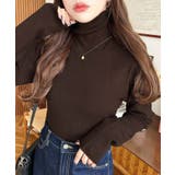 インナーハイネックタートルリブニットプルオーバー 12G | moment+ | 詳細画像33 