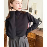 インナーハイネックタートルリブニットプルオーバー 12G | moment+ | 詳細画像46 