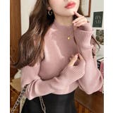 ボトルネック指ぬきリブニットプルオーバー 12G | moment+ | 詳細画像39 