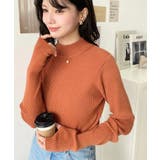 ボトルネック指ぬきリブニットプルオーバー 12G | moment+ | 詳細画像65 