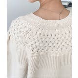 求心ケーブル編みニットプルオーバー | moment+ | 詳細画像23 