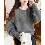 求心ケーブル編みニットプルオーバー | moment+ | 詳細画像25 