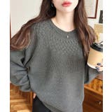 求心ケーブル編みニットプルオーバー | moment+ | 詳細画像28 