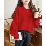 求心ケーブル編みニットプルオーバー | moment+ | 詳細画像40 