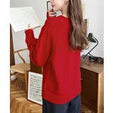 求心ケーブル編みニットプルオーバー | moment+ | 詳細画像44 