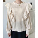 ショルダーフリルニットプルオーバー6G | moment+ | 詳細画像22 