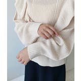 ショルダーフリルニットプルオーバー6G | moment+ | 詳細画像25 