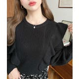 ショルダーフリルニットプルオーバー6G | moment+ | 詳細画像28 