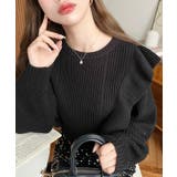 ショルダーフリルニットプルオーバー6G | moment+ | 詳細画像30 