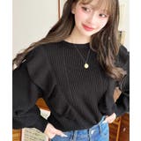 ショルダーフリルニットプルオーバー6G | moment+ | 詳細画像32 