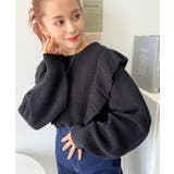 ショルダーフリルニットプルオーバー6G | moment+ | 詳細画像36 