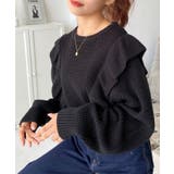 ショルダーフリルニットプルオーバー6G | moment+ | 詳細画像39 