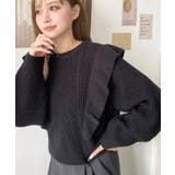 ショルダーフリルニットプルオーバー6G | moment+ | 詳細画像43 