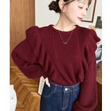 ショルダーフリルニットプルオーバー6G | moment+ | 詳細画像45 