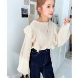 ショルダーフリルニットプルオーバー6G | moment+ | 詳細画像7 