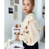 ショルダーフリルニットプルオーバー6G | moment+ | 詳細画像9 