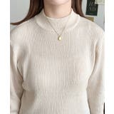 トルネックリブカラーリブニットプルオーバー12G | moment+ | 詳細画像12 