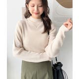 トルネックリブカラーリブニットプルオーバー12G | moment+ | 詳細画像16 