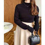 トルネックリブカラーリブニットプルオーバー12G | moment+ | 詳細画像23 