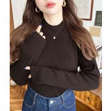 トルネックリブカラーリブニットプルオーバー12G | moment+ | 詳細画像28 