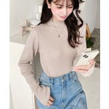 トルネックリブカラーリブニットプルオーバー12G | moment+ | 詳細画像37 