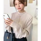 トルネックリブカラーリブニットプルオーバー12G | moment+ | 詳細画像39 