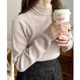 トルネックリブカラーリブニットプルオーバー12G | moment+ | 詳細画像40 